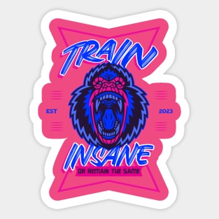 Train Insane Gorilla Lifting Sticker